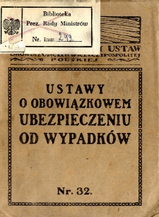 Ustawy o obowiązkowym ubezpieczeniu od wypadków