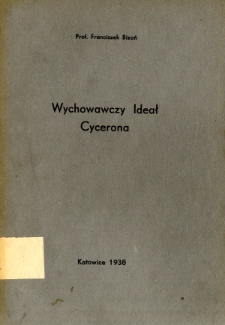 Wychowawczy ideał Cycerona