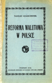 Reforma walutowa w Polsce
