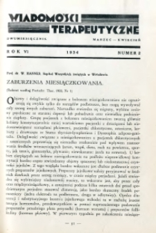 Wiadomości Terapeutyczne 1934 R.6 nr 2