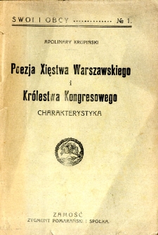 Poezja Księstwa Warszawskiego i Królestwa Kongresowego