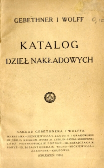 Katalog dzieł nakładowych