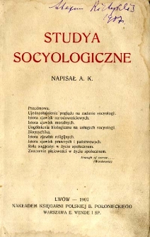 Studia socjologiczne