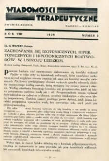 Wiadomości Terapeutyczne 1936 R.7 nr 2