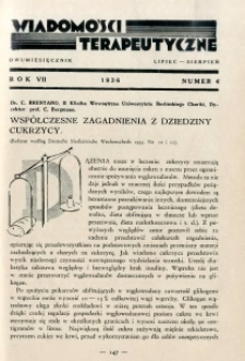 Wiadomości Terapeutyczne 1936 R.7 nr 4
