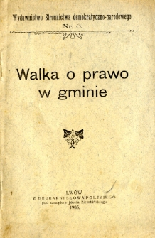 Walka o prawo w gminie