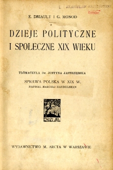 Dzieje polityczne i społeczne XIX w.