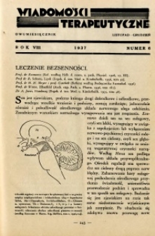 Wiadomości Terapeutyczne 1937 R.8 nr 6