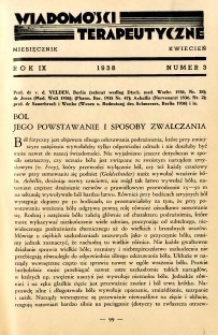 Wiadomości Terapeutyczne 1938 R.9 nr 3