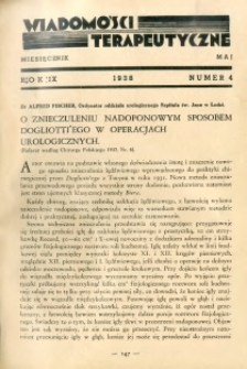Wiadomości Terapeutyczne 1938 R.9 nr 4
