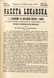 Gazeta Lekarska 1900 R.35, t.20, nr 3