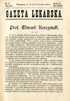Gazeta Lekarska 1900 R.35, t.20, nr 4