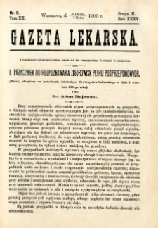 Gazeta Lekarska 1900 R.35, t.20, nr 9