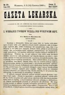 Gazeta Lekarska 1900 R.35, t.20, nr 24