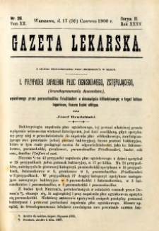 Gazeta Lekarska 1900 R.35, t.20, nr 26