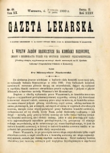Gazeta Lekarska 1900 R.35, t.20, nr 41