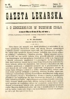 Gazeta Lekarska 1900 R.35, t.20, nr 45
