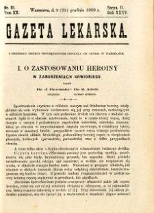 Gazeta Lekarska 1900 R.35, t.20, nr 51
