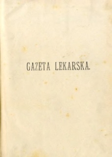Gazeta Lekarska 1900 R.35 : spis treści tomu XX