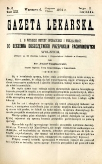 Gazeta Lekarska 1901 R.36, t.21, nr 6