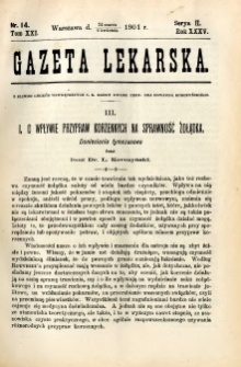 Gazeta Lekarska 1901 R.36, t.21, nr 14