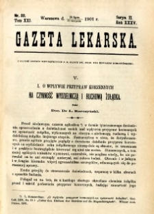 Gazeta Lekarska 1901 R.36, t.21, nr 32