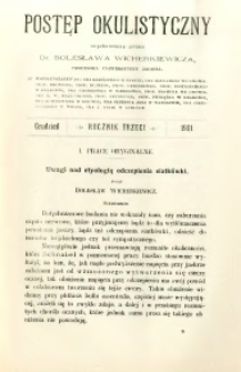 Postęp Okulistyczny 1901 R.3 nr 12