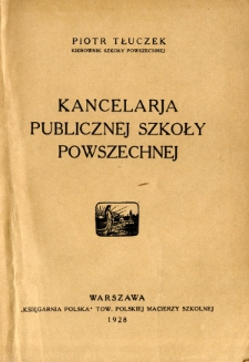 Kancelaria publicznej szkoły powszechnej