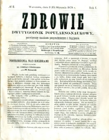 Zdrowie 1878 R.1 nr 2