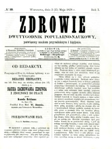 Zdrowie 1878 R.1 nr 10