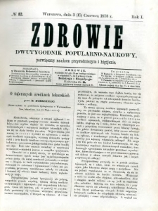 Zdrowie 1878 R.1 nr 12