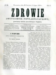Zdrowie 1878 R.1 nr 13
