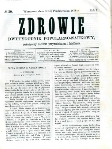 Zdrowie 1878 R.1 nr 20
