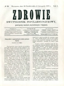 Zdrowie 1878 R.1 nr 21
