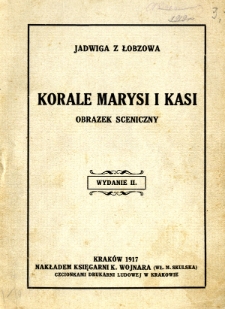 Korale Marysi i Kasi : obrazek sceniczny w jednej odsłonie na tle powstania listopadowego