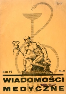 Wiadomości Medyczne 1939 R.6 nr 2