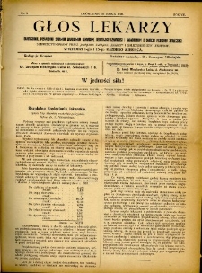 Głos Lekarzy 1910 R.8 nr 6
