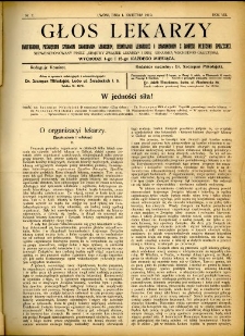 Głos Lekarzy 1910 R.8 nr 7