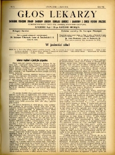 Głos Lekarzy 1910 R.8 nr 9