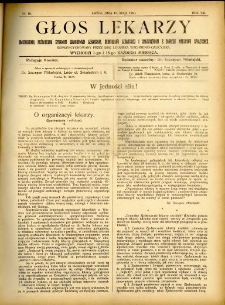 Głos Lekarzy 1910 R.8 nr 10