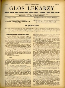 Głos Lekarzy 1910 R.8 nr 11