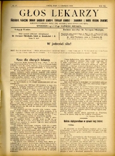 Głos Lekarzy 1910 R.8 nr 12