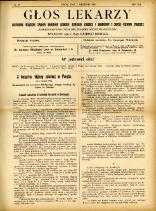 Głos Lekarzy 1910 R.8 nr 17