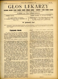 Głos Lekarzy 1910 R.8 nr 20