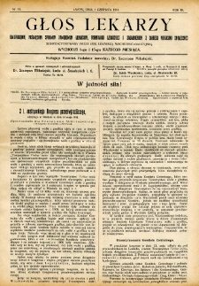Głos Lekarzy 1911 R.9 nr 11