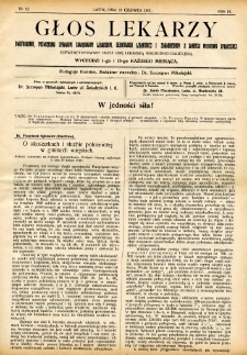 Głos Lekarzy 1911 R.9 nr 12