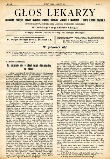Głos Lekarzy 1911 R.9 nr 14