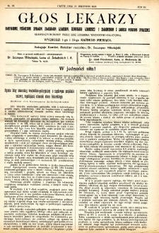 Głos Lekarzy 1911 R.9 nr 18