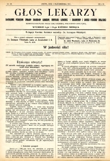 Głos Lekarzy 1911 R.9 nr 19