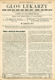 Głos Lekarzy 1911 R.9 nr 22
